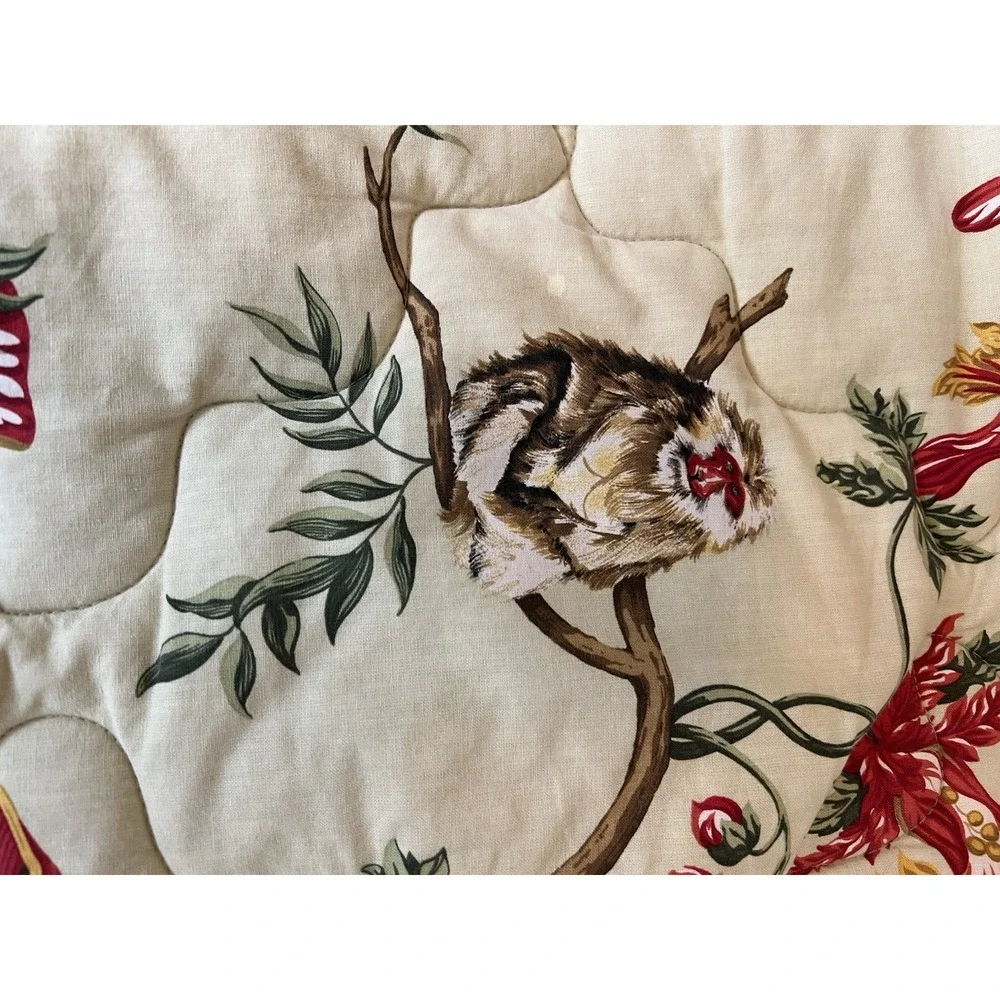 Scalamandre Ming Circus Celadon Chintz Custom Twin Comforter and Sham RARE